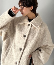 classicalelf(クラシカルエルフ)のベーシックアウターを、素材感で大人見えに◎リングシャギーショートコクーンシルエットジャケット(ブルゾン)