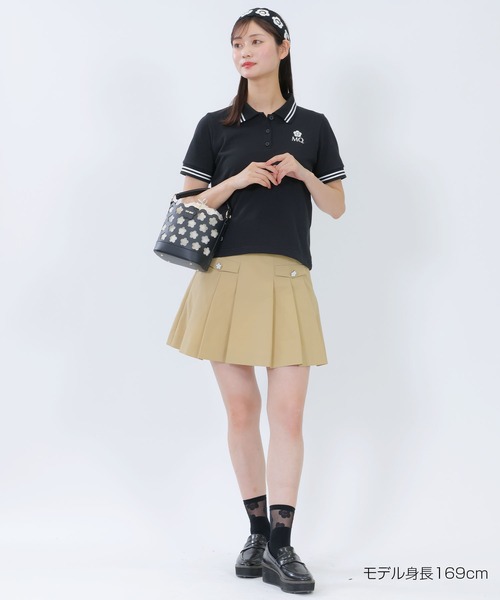 and marry タグ付きミニプリーツスカート　ベージュ　Sサイズ ダブルプリーツミニ スカート（スカート）｜MARY QUANT（マリー