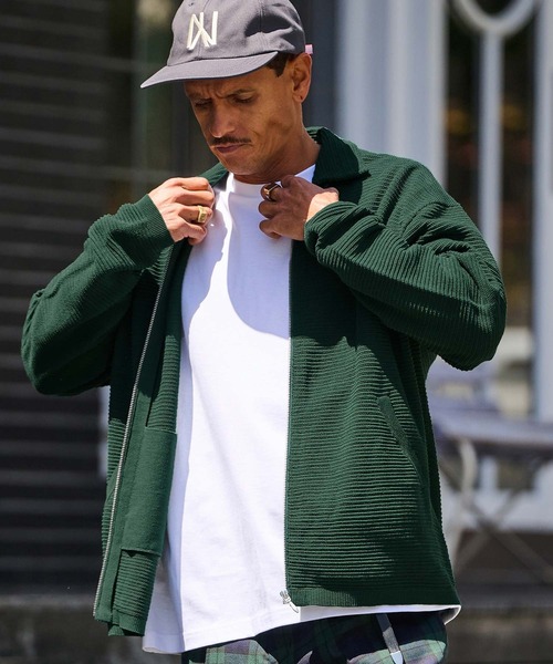 mj10770-Rugged Ivy Knit Jacket ニットジャケット（その他アウター