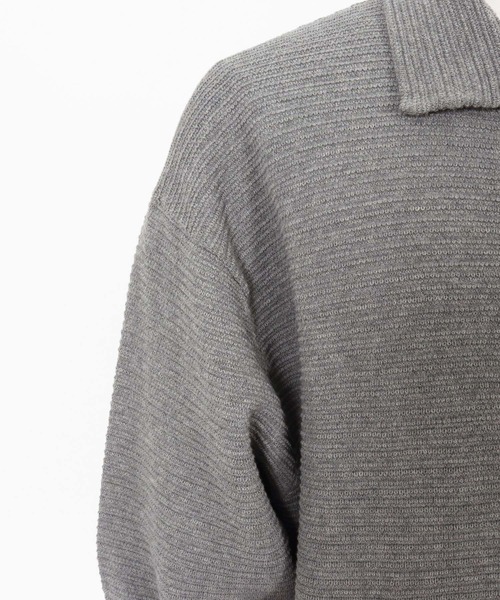 THEOREM(セオレム)の「mj10770-Rugged Ivy Knit Jacket ニットジャケット(その他アウター・メンズ・グレー/グリーン/ブラック・M/L/XL)」の6枚目の写真