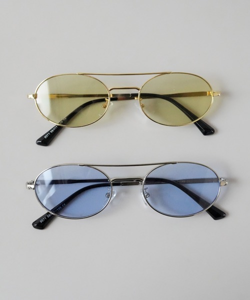 Versace オーバル型ダブルブリッジサングラス ケース付き 中古・古着通販】GIANNI VERSACE (ジャンニヴェルサーチ