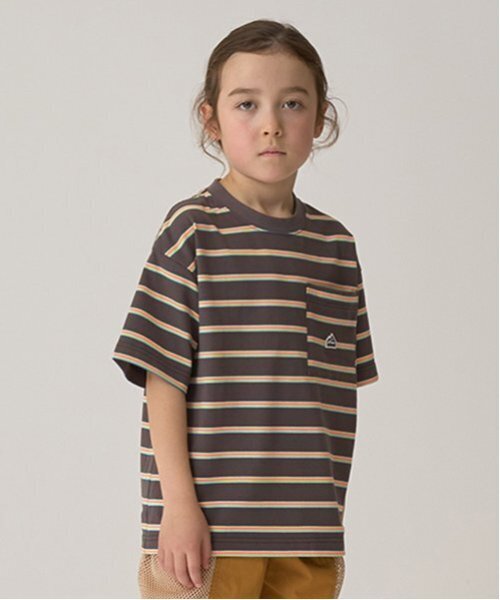 MONCLER◆Tシャツ/コットン/マルチカラー/ボーダー/SCOM-16-874 セール】【UNISEX】マイクロボーダーTシャツ（Tシャツ