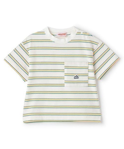 LENO◆Tシャツ/0/コットン/マルチカラー/ボーダー/H2301-CS015 セール】マルチボーダーTシャツ（Tシャツ/カットソー）｜minimal
