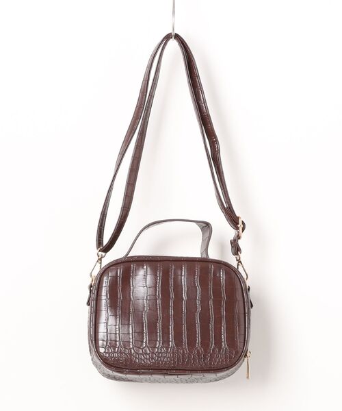 GORGE（ゴージ）の「《クロコ調×2WAY》レディース アレグロBAG ショルダー＆ハンドバッグ コンパクト 春夏秋冬（ショルダーバッグ・レディース・ブラック/グリーン/ブラウン・F）」の7枚目の写真