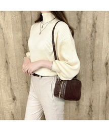 《クロコ調×2WAY》レディース アレグロBAG ショルダー&ハンドバッグ コンパクト 春夏秋冬