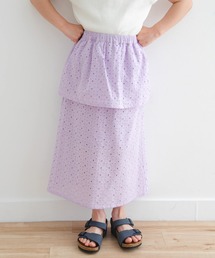 URBAN RESEARCH DOORS | コットンレースティアードスカート(KIDS)(スカート)