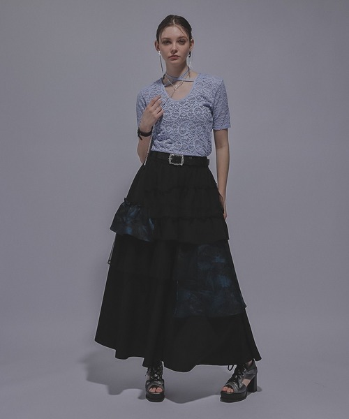 HARE(ハレ)の「2WAYリボンデザインレーストップス(HARE)(Tシャツ/カットソー・レディース・ブラック/ライトブルー/レッド・FREE)」の12枚目の写真