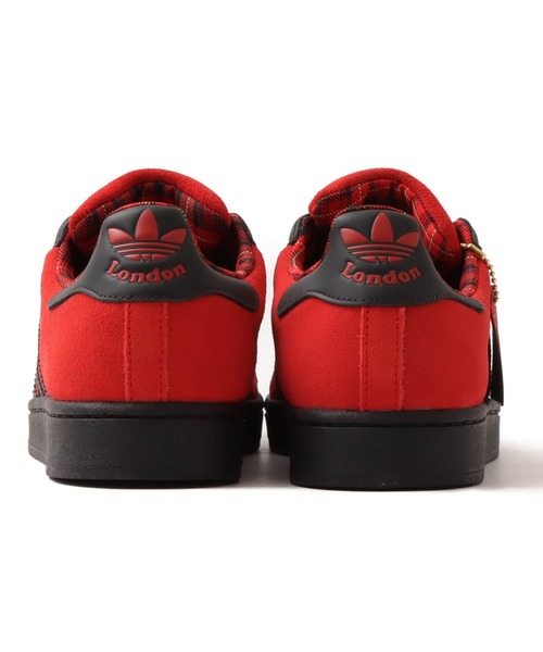 adidasスーパースター45周年記念限定モデルオールレッドロンドン23.5cm adidas SUPERSTAR II LONDON / アディダス スーパースター II