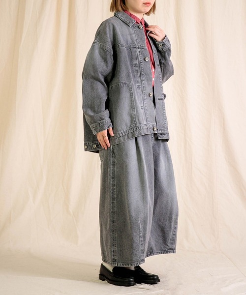 Brocante（ブロカント）の「[Brocante / ブロカント] リネンキャンバス グランシャツ（シャツ/ブラウス・レディース・ローズ/ダークグリーン・2）」の5枚目の写真