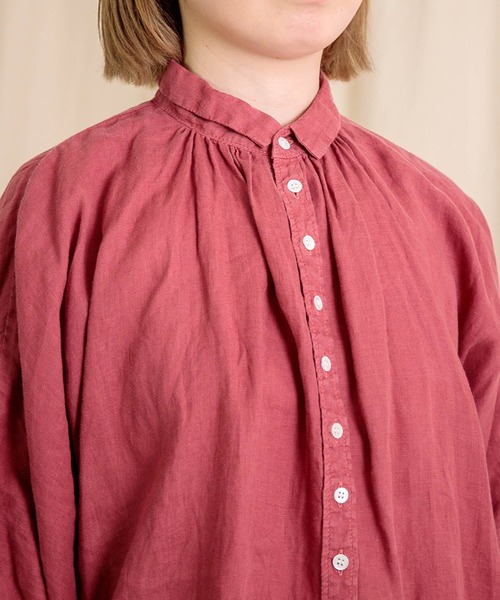 Brocante / ブロカント] リネンキャンバス グランシャツ | Domingo