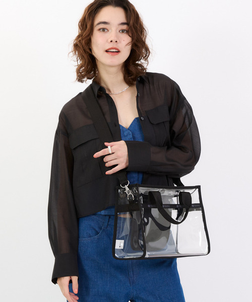 CLEAR MEDIUM TH TOTE クリアオニキス（ショルダーバッグ