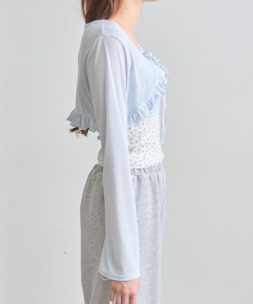 OLIVE des OLIVE（オリーブデオリーブ）の「【SETアイテム】ボレロセット（カーディガン/ボレロ・レディース・オフホワイト/サックスブルー/ピンク/ブラック・FREE）」の6枚目の写真