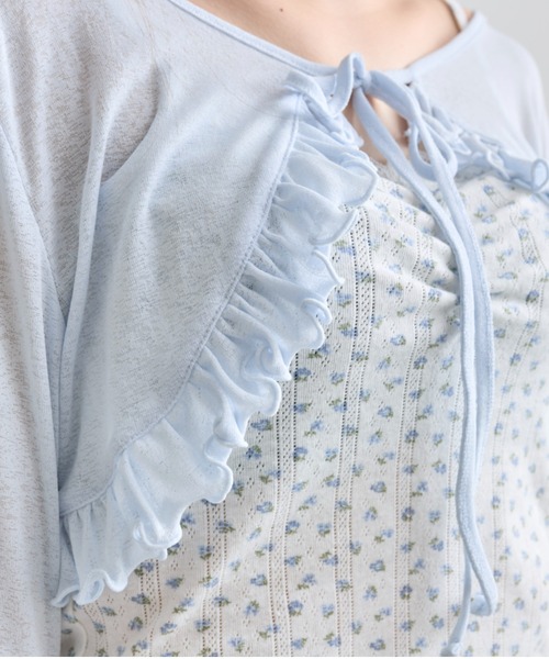 OLIVE des OLIVE（オリーブデオリーブ）の「【SETアイテム】ボレロセット（カーディガン/ボレロ・レディース・オフホワイト/サックスブルー/ピンク/ブラック・FREE）」の9枚目の写真