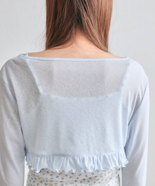 OLIVE des OLIVE（オリーブデオリーブ）の「【SETアイテム】ボレロセット（カーディガン/ボレロ・レディース・オフホワイト/サックスブルー/ピンク/ブラック・FREE）」の10枚目の写真