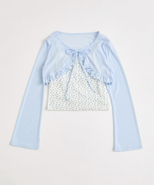 OLIVE des OLIVE（オリーブデオリーブ）の「【SETアイテム】ボレロセット（カーディガン/ボレロ・レディース・オフホワイト/サックスブルー/ピンク/ブラック・FREE）」の20枚目の写真