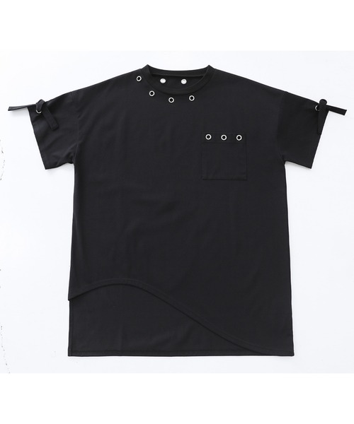 kOhAKU（コハク）の「【機能素材】『ハトメアシメカットソー』（Tシャツ/カットソー・レディース・ブラック/ライトグレー・FREE）」の14枚目の写真