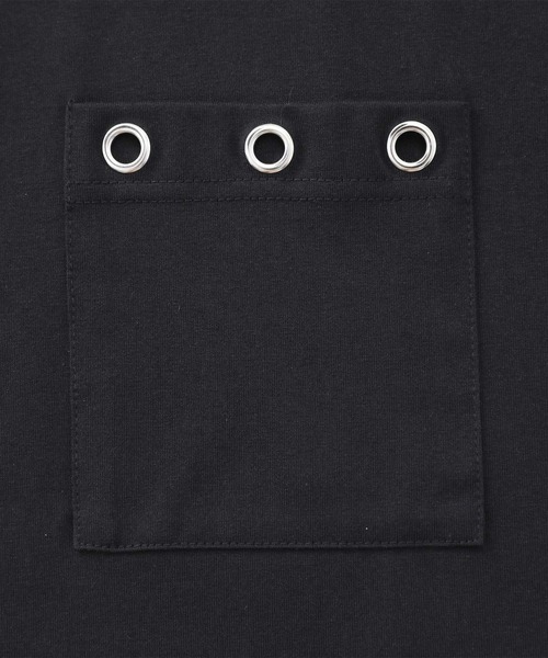 kOhAKU（コハク）の「【機能素材】『ハトメアシメカットソー』（Tシャツ/カットソー・レディース・ブラック/ライトグレー・FREE）」の9枚目の写真