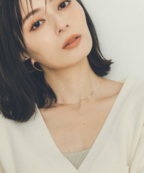 anuans（アニュアンス）の「ダイヤレーンネックレス（ネックレス・レディース・ゴールド/シルバー・FREE）」の5枚目の写真