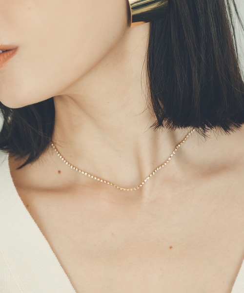 anuans（アニュアンス）の「ダイヤレーンネックレス（ネックレス・レディース・ゴールド/シルバー・FREE）」の7枚目の写真