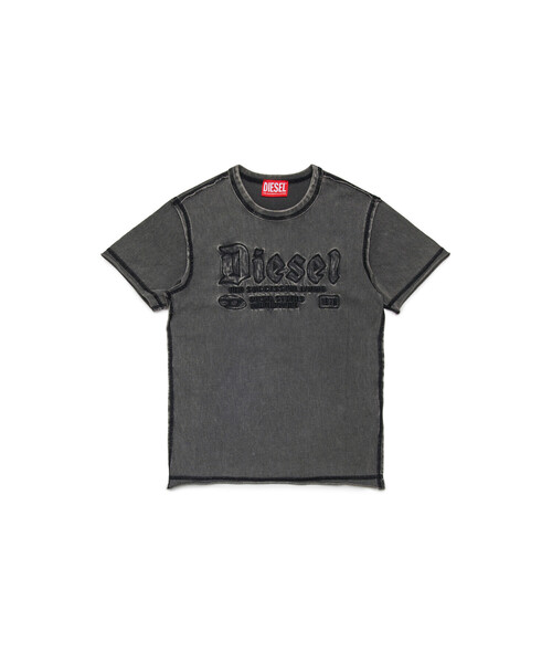 DIESEL(ディーゼル)の「キッズ Tシャツ TRAWJUST(Tシャツ/カットソー・キッズ・オフホワイト/ブラック・10Y/12Y/14Y/4Y/16Y/8Y/6Y)」の5枚目の写真
