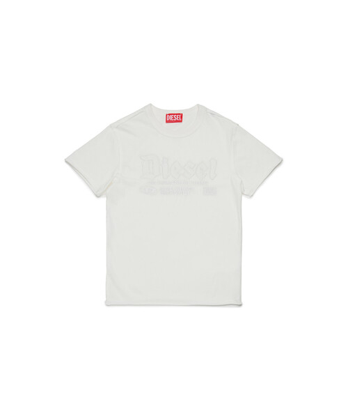 DIESEL(ディーゼル)の「キッズ Tシャツ TRAWJUST(Tシャツ/カットソー・キッズ・オフホワイト/ブラック・10Y/12Y/14Y/4Y/16Y/8Y/6Y)」の8枚目の写真