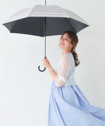 macocca（マコッカ）の「完全遮光 UVカット率100% 晴雨兼用 軽量スリム ジャンプ傘 makez. マケズ 2本ライン 親骨58cm（長傘）」