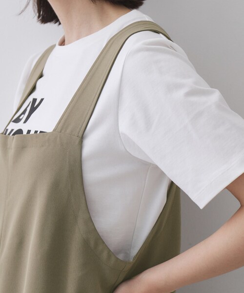 OPAQUE.CLIP（オペークドットクリップ）の「イージーサロペット【洗濯機洗い可】（サロペット/オーバーオール・レディース・ブラック/ブラウン系その他・40/38/42）」の15枚目の写真