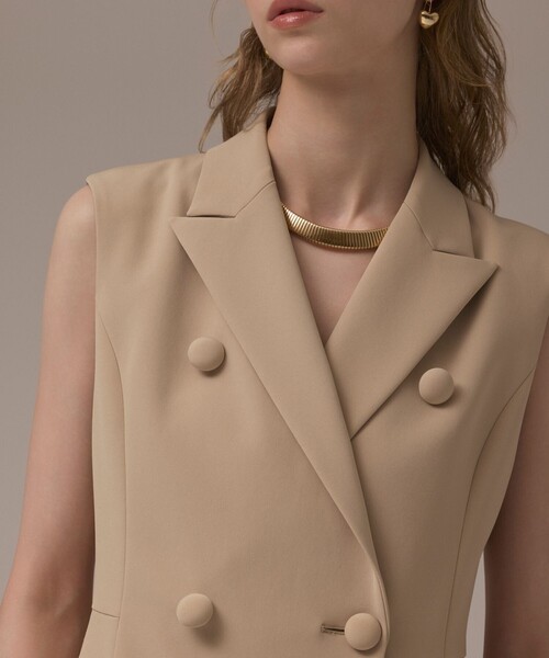 GRACE CONTINENTAL（グレースコンチネンタル）の「テーラードワンピース（ワンピース・レディース・ブラック/ベージュ・38/36）」の15枚目の写真