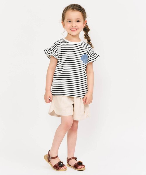 apres les cours（アプレレクール）の「アソートモチーフ・ポケットTシャツ（Tシャツ/カットソー・キッズ・ローズ/アイボリー/その他2/ラベンダー/ミント・80/90/100/110/120/130/140）」の6枚目の写真