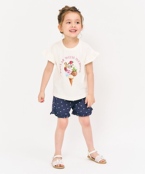 apres les cours（アプレレクール）の「アソートモチーフ・ポケットTシャツ（Tシャツ/カットソー・キッズ・ローズ/アイボリー/その他2/ラベンダー/ミント・80/90/100/110/120/130/140）」の8枚目の写真