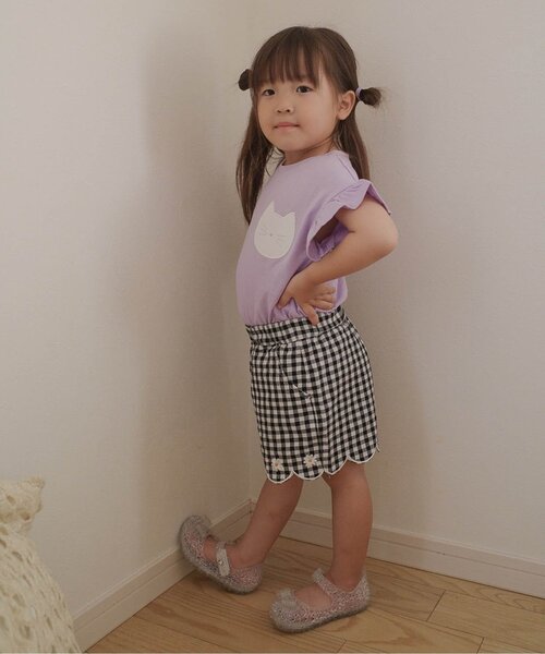 apres les cours（アプレレクール）の「アソートモチーフ・ポケットTシャツ（Tシャツ/カットソー・キッズ・ローズ/アイボリー/その他2/ラベンダー/ミント・80/90/100/110/120/130/140）」の10枚目の写真