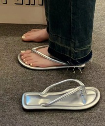 Ritzy | クリップトゥ フラットトングサンダル ビーチサンダル(サンダル)