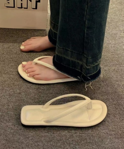 Ritzy（リッツィー）の「クリップトゥ フラットトングサンダル ビーチサンダル（サンダル・レディース・ホワイト/ベージュ/シルバー/ブラック・23/23.5/24/24.5/25）」の20枚目の写真