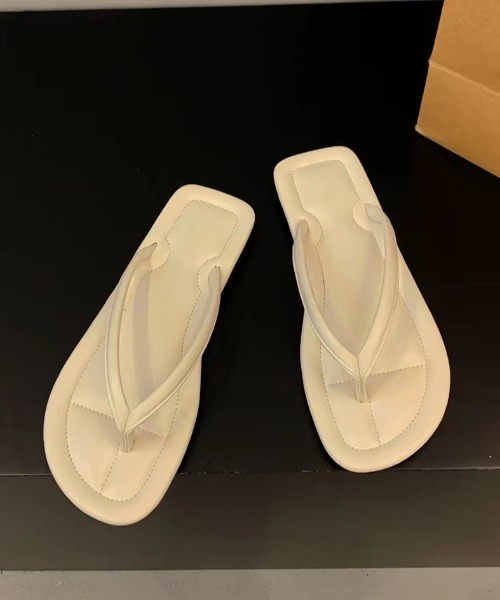 Ritzy（リッツィー）の「クリップトゥ フラットトングサンダル ビーチサンダル（サンダル・レディース・ホワイト/ベージュ/シルバー/ブラック・23/23.5/24/24.5/25）」の13枚目の写真