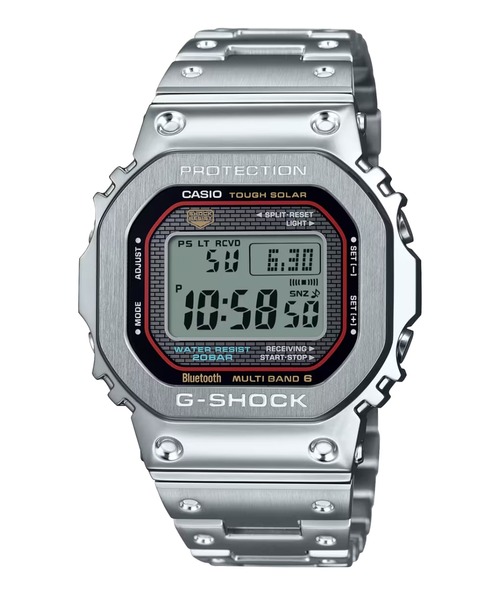 【美品】G-SHOCK GMW-B5000D-1 シルバー デジタル時計 G-SHOCK CASIO カシオ ジーショック Gショック 腕時計 メンズ