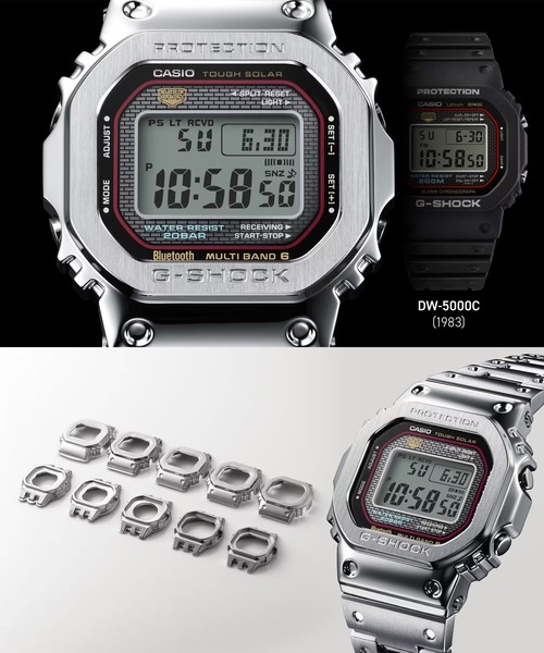G-SHOCK デジタル腕時計 シルバー　GMW-B5000D-1JF GMW-B5000D-1JF | CASIO