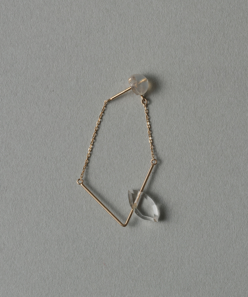 ジャスティンデイビス SEJ434 ピアス プリンセスハート 925 K18