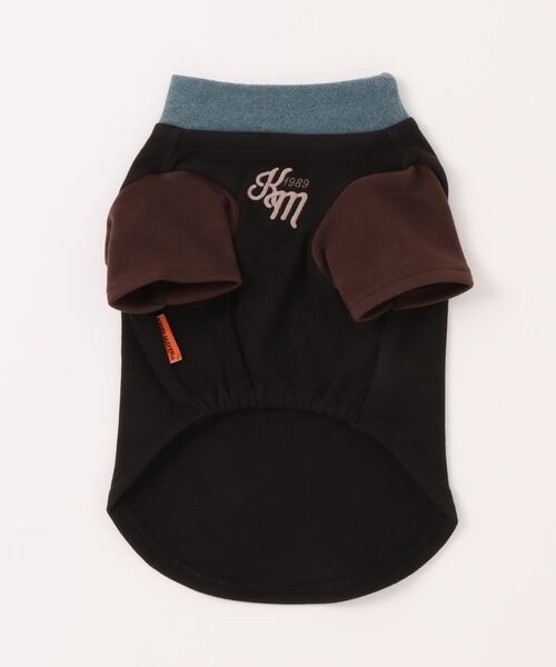 KRIFF MAYER（クリフメイヤー）の「【犬服･ストレッチ･着脱簡単】DOGもちのびT(ロゴ)（ペットウェア・レディース・ダークブラウン/レッド/グレー/カラフル/ブラック/ナチュラル/ダークブルー・SMALL/XX-LARGE/X-LARGE/LARGE/MEDIUM）」の8枚目の写真