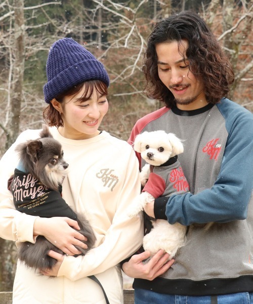 KRIFF MAYER（クリフメイヤー）の「【犬服･ストレッチ･着脱簡単】DOGもちのびT(ロゴ)（ペットウェア・レディース・ダークブラウン/レッド/グレー/カラフル/ブラック/ナチュラル/ダークブルー・SMALL/XX-LARGE/X-LARGE/LARGE/MEDIUM）」の19枚目の写真