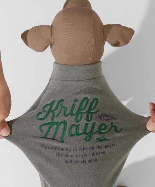 KRIFF MAYER（クリフメイヤー）の「【犬服･ストレッチ･着脱簡単】DOGもちのびT(ロゴ)（ペットウェア・レディース・ダークブラウン/レッド/グレー/カラフル/ブラック/ナチュラル/ダークブルー・SMALL/XX-LARGE/X-LARGE/LARGE/MEDIUM）」の21枚目の写真