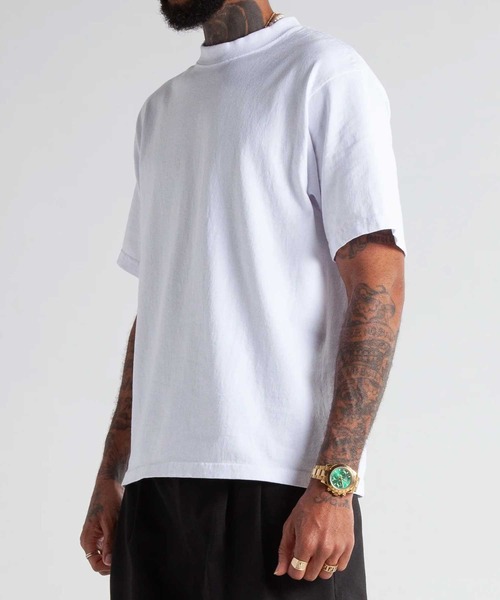 SHAKA WeAR（シャカウェア）の「【SHAKA WEAR】7.5oz Max Heavyweight Cropped Tee 短丈Tシャツ ショート丈 MCS02S UNTR（Tシャツ/カットソー・メンズ・ブラック/チャコールグレー/ホワイト・XL/L/M/S）」の5枚目の写真