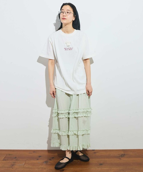 fig Ｌondon（フィグロンドン）の「_deco skirt（スカート・レディース・グリーン/ホワイト/ブラック・FREE）」の12枚目の写真