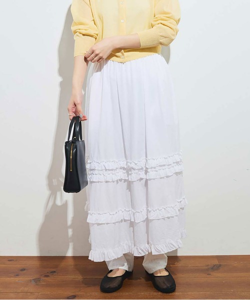 fig Ｌondon（フィグロンドン）の「_deco skirt（スカート・レディース・グリーン/ホワイト/ブラック・FREE）」の22枚目の写真
