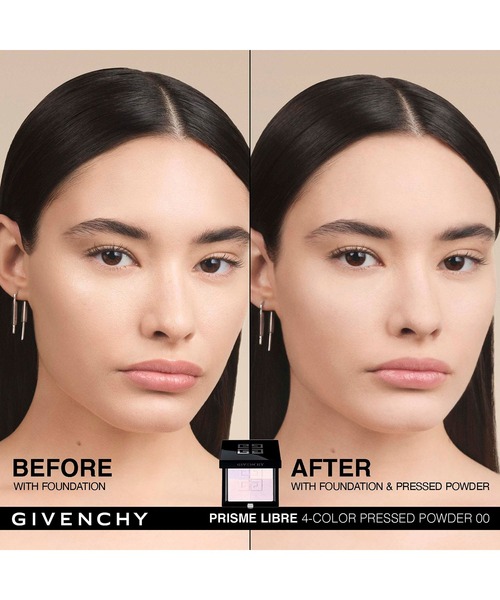 GIVENCHY BEAUTY(ジバンシイ ビューティー)の「プリズム・リーブル・プレストパウダー(フェイスパウダー・レディース・No.00 オパルセント・チュール/No.04 アシッド・シフォン/No.03 ローズ・ヴェイル/No.02 ホワイト・サテン/No.01 パステル・シフォン・FREE)」の9枚目の写真