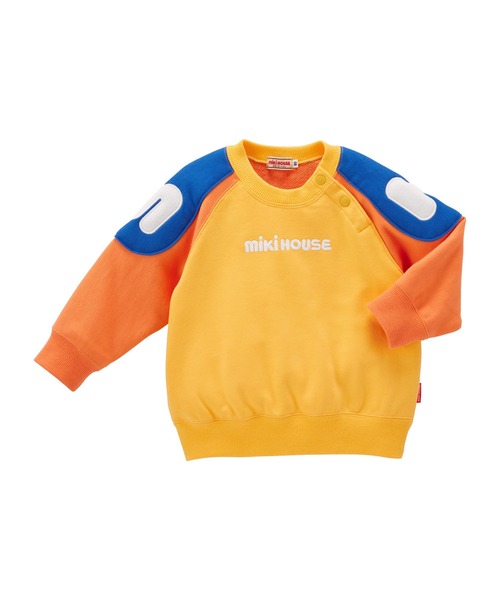 MIKI HOUSE（ミキハウス）の「ロゴトレーナー（スウェット・キッズ・レッド系その他/イエロー/レッド系その他4・120cm/110cm/100cm/90cm/80ｃｍ/130cm）」の2枚目の写真