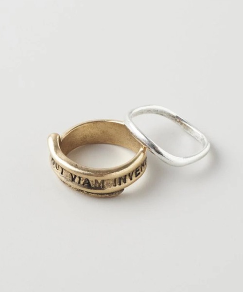 【中古】 Golden Rules Goldy セール】【GOLDY】レタリング メタル セット リング 5250505