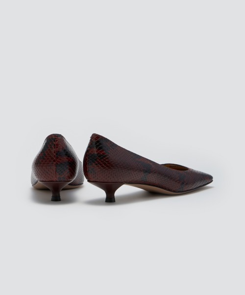 ✨人気✨ペリーコ アネッリ パイソン レザー フラットシューズ PELLICO（ペリーコ）の「NORA アネッリ パンプス 3.0cm PYTHON WINE