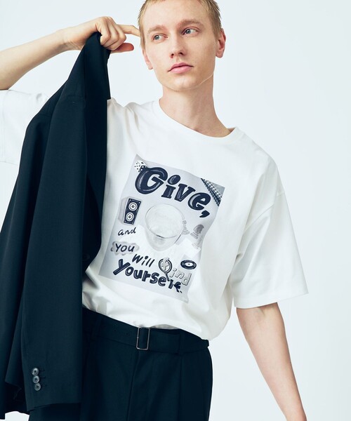 ADAM ET ROPE'（アダムエロペ）の「【Chocomoo×ADAM ET ROPE 】PRINT TEE（Tシャツ/カットソー・メンズ・ホワイト・FREE）」の11枚目の写真