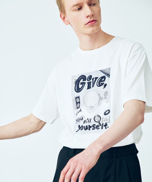 ADAM ET ROPE'（アダムエロペ）の「【Chocomoo×ADAM ET ROPE 】PRINT TEE（Tシャツ/カットソー・メンズ・ホワイト・FREE）」の12枚目の写真
