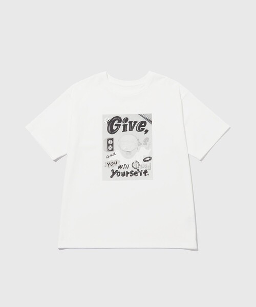 ADAM ET ROPE'（アダムエロペ）の「【Chocomoo×ADAM ET ROPE 】PRINT TEE（Tシャツ/カットソー・メンズ・ホワイト・FREE）」の5枚目の写真